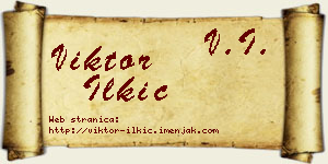 Viktor Ilkić vizit kartica